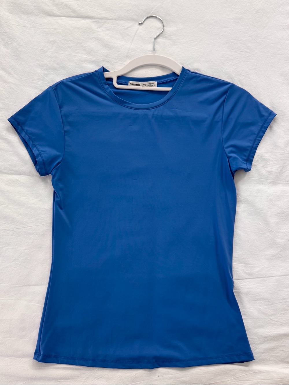 Pull&Bear Royal Blue Short Sleeve Crewneck Tee